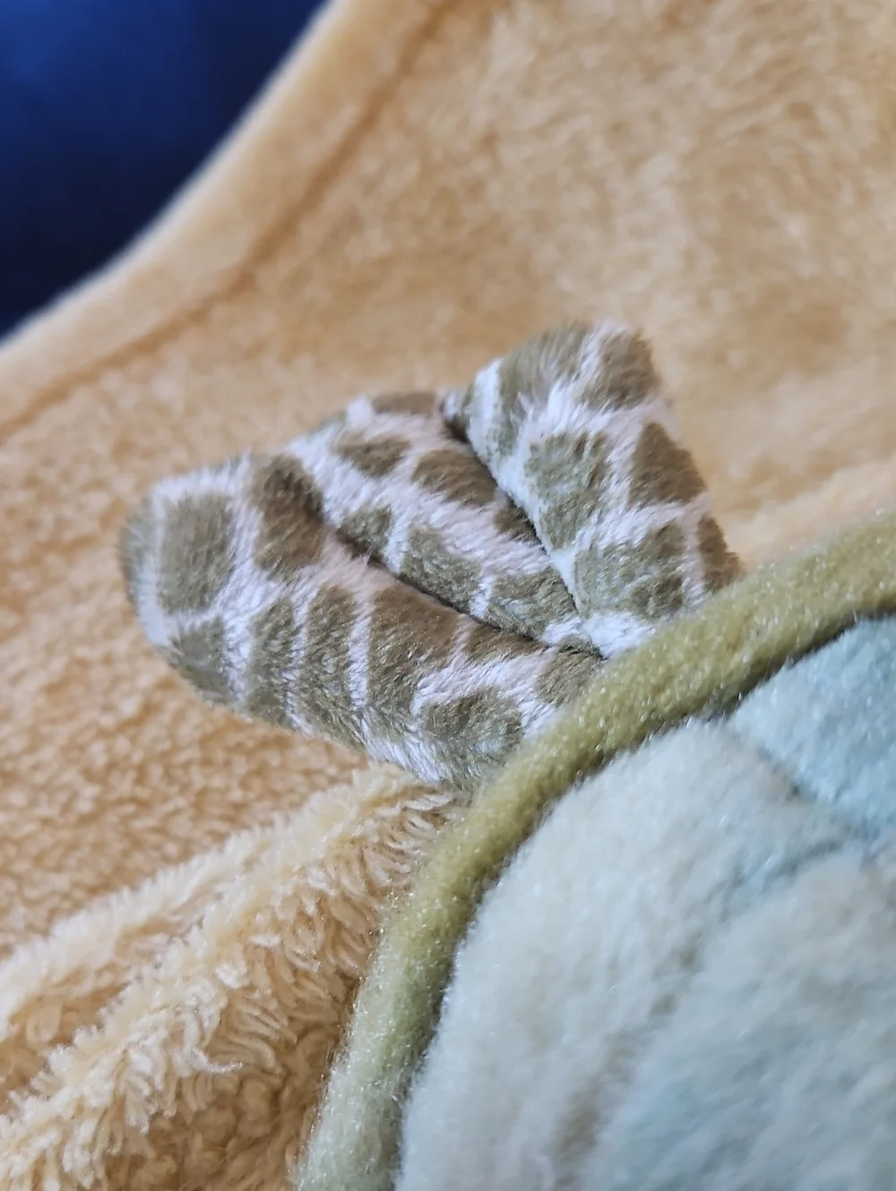 Plush Turtle Reptile Toy - Green and Tan